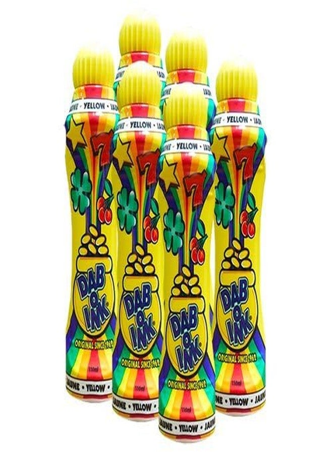 Dab-O-Ink Six Pack 4oz Yellow Bingo Dauber - Image 2